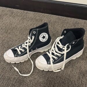 Women’s Chuck Converse Black and White High-Top Sneakers